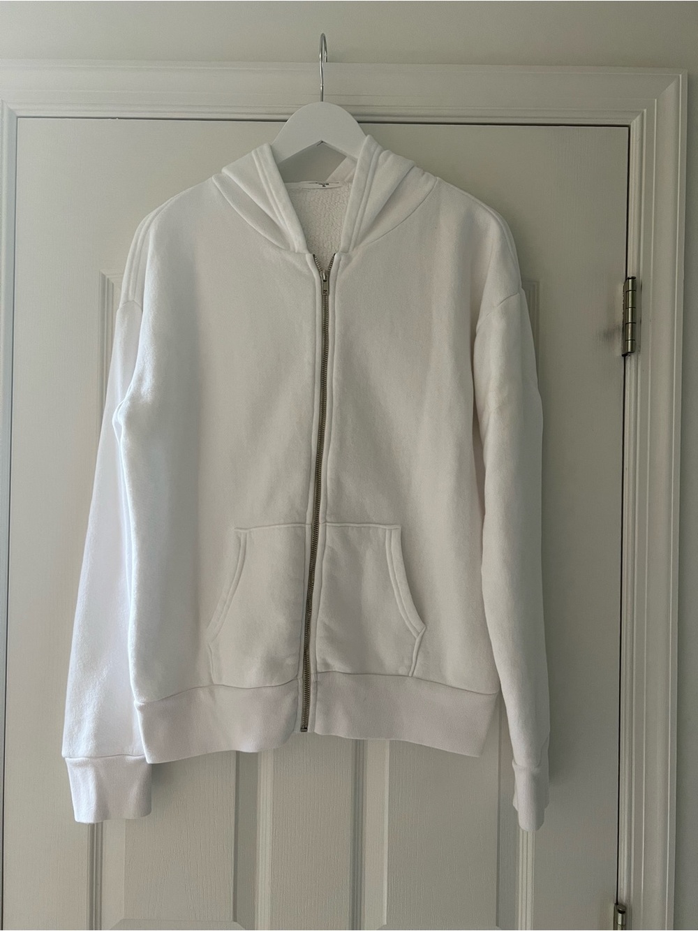 perfectwhitetee White Zip Hoodie Bomber Jacket